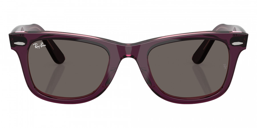 Ray-Ban™ RB2140F Original Wayfarer Classic 1447B1 52 - Violet on Transparent Pink
