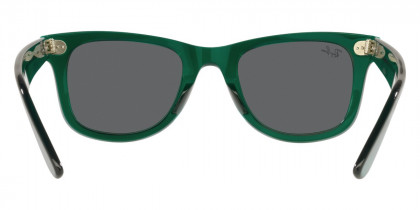 Ray-Ban™ Wayfarer RB2140F 6615B1 52 Transparent Green Sunglasses
