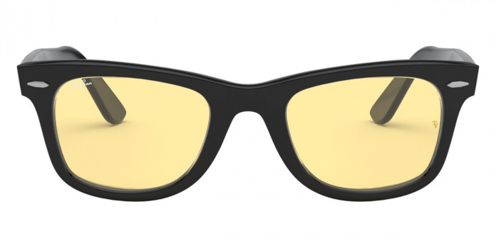 Ray-Ban WAYFARER RB2140-F 901/64  52□22 Ray-Ban™ Wayfarer RB2140F Square Sunglasses | EyeOns.com