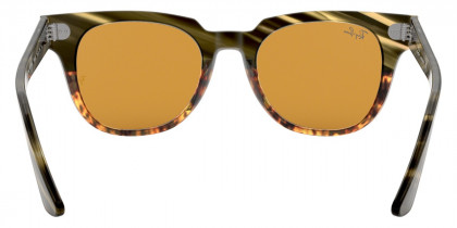 Color: Green Gradient Brown Striped (12683L) - Ray-Ban RB216812683L50