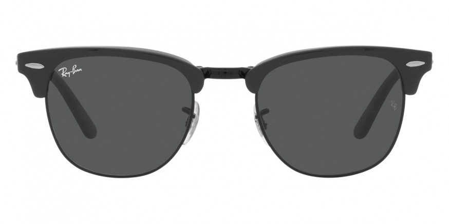 Ray-Ban™ Clubmaster Folding RB2176 1367B1 51 - Gray on Black