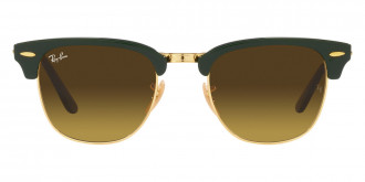 Ray-Ban™ Clubmaster Folding RB2176 136885 51 - Green on Arista