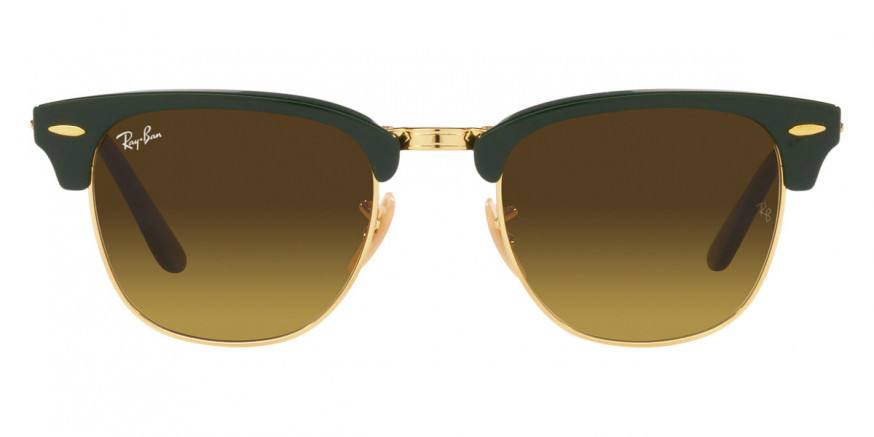 Ray-Ban™ Clubmaster Folding RB2176 136885 51 - Green on Arista