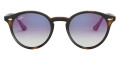 Light Havana / Clear Gradient Blue Mirrored Red