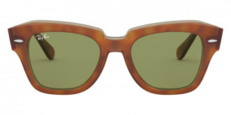 Ray-Ban™ State Street RB2186 12934E 49 - Havana On Transparent Beige