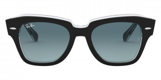 Ray-Ban™ State Street RB2186 12943M 49 - Black On Transparent