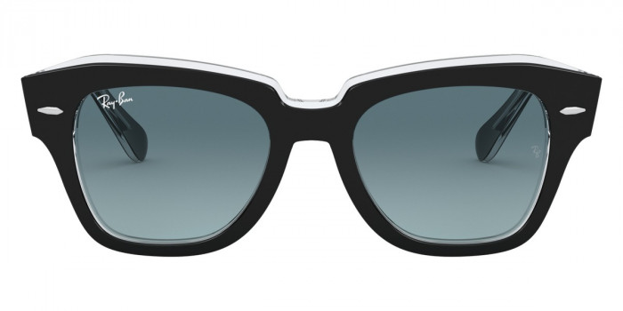 Ray-Ban™ State Street RB2186 12943M 49 - Black On Transparent