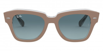 Ray-Ban™ State Street RB2186 12973M 49 - Beige On Transparent
