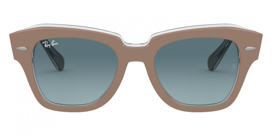Ray-Ban™ State Street RB2186 12973M 49 - Beige On Transparent