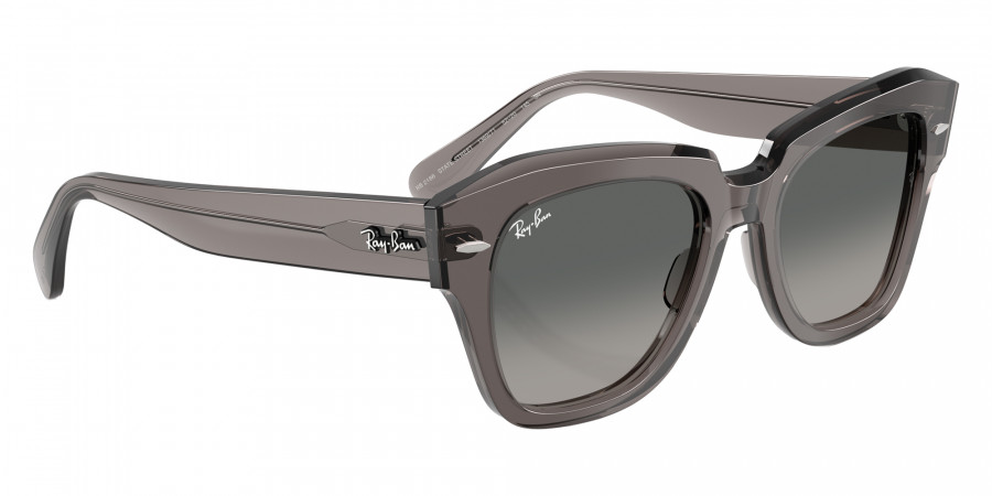 Color: Transparent Gray (136971) - Ray-Ban RB218613697149