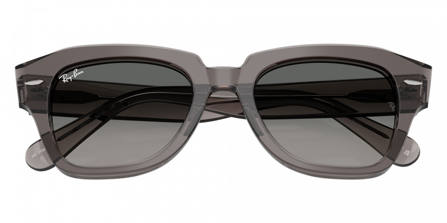 Color: Transparent Gray (136971) - Ray-Ban RB218613697149