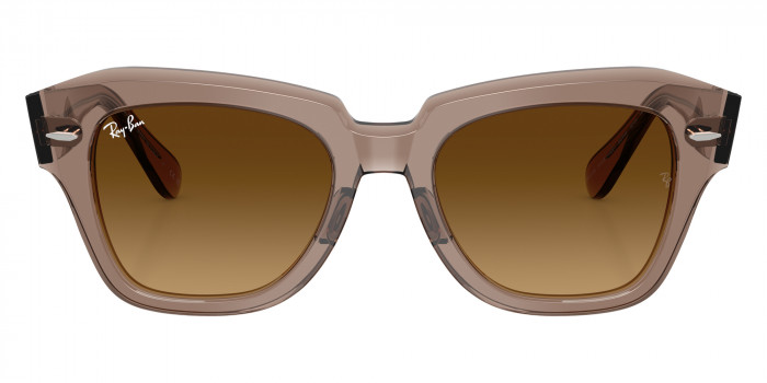 Ray-Ban™ RB2186 State Street 682785 49 - Transparent Light Brown