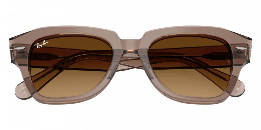 Color: Transparent Light Brown (682785) - Ray-Ban RB218668278549