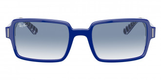 Color: Blue On Vichy Blue/White (13193F) - Ray-Ban RB218913193F52