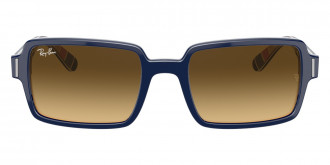 Color: Blue On Stripes Orange/Blue (132085) - Ray-Ban RB218913208552