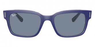 Color: Blue On Vichy Blue/White (131962) - Ray-Ban RB219013196253