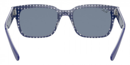 Color: Blue On Vichy Blue/White (131962) - Ray-Ban RB219013196255