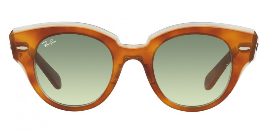 Ray-Ban™ Roundabout RB2192 1325BH 47 - Havana On Transparent Green