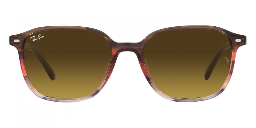 Ray-Ban™ Leonard RB2193F 138085 55 - Striped Brown and Red