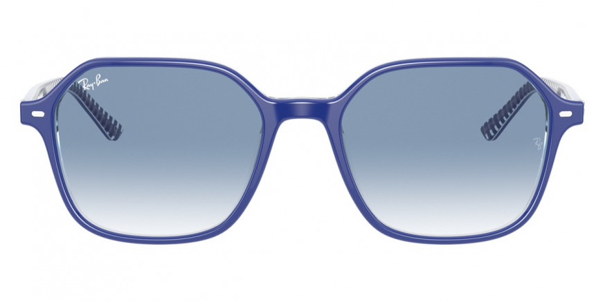 Color: Blue On Vichy Blue/White (13193F) - Ray-Ban RB219413193F53
