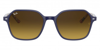 Color: Blue On Stripes Orange/Blue (132085) - Ray-Ban RB219413208551