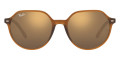 Transparent Brown / Light Brown Mirrored Gold