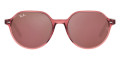 Transparent Pink / Brown Mirrored Dark Red