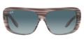 Striped Gray / Blue Gradient Gray