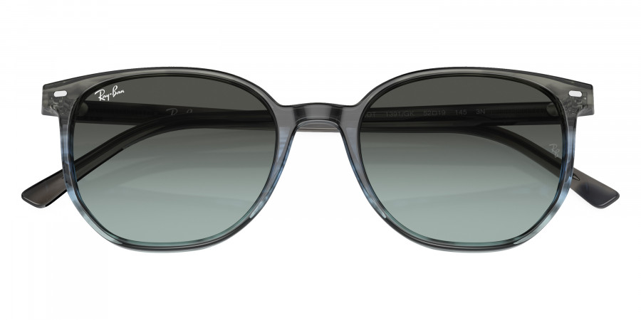 Color: Striped Gray and Blue (1391GK) - Ray-Ban RB21971391GK52