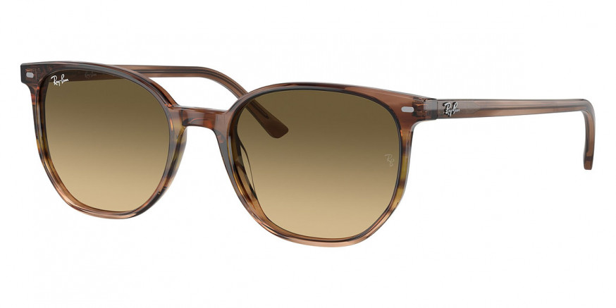 Ray-Ban™ Elliot RB2197 13920A 54 - Striped Brown and Green