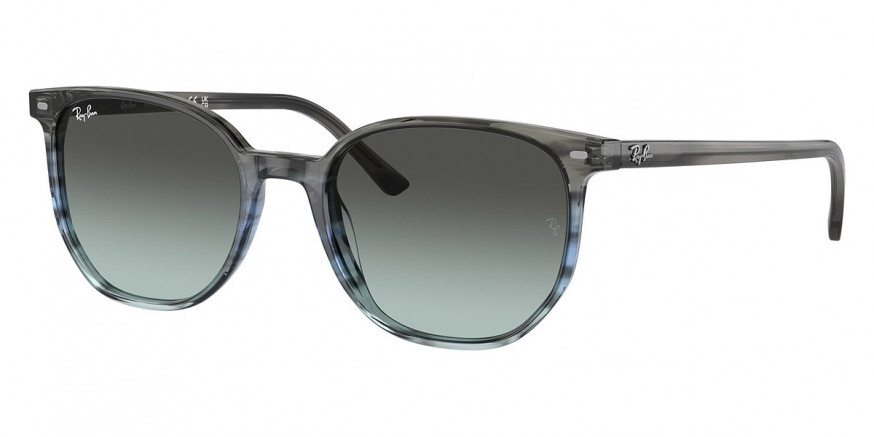 Ray-Ban™ Elliot RB2197F 1391GK 54 - Striped Gray and Blue