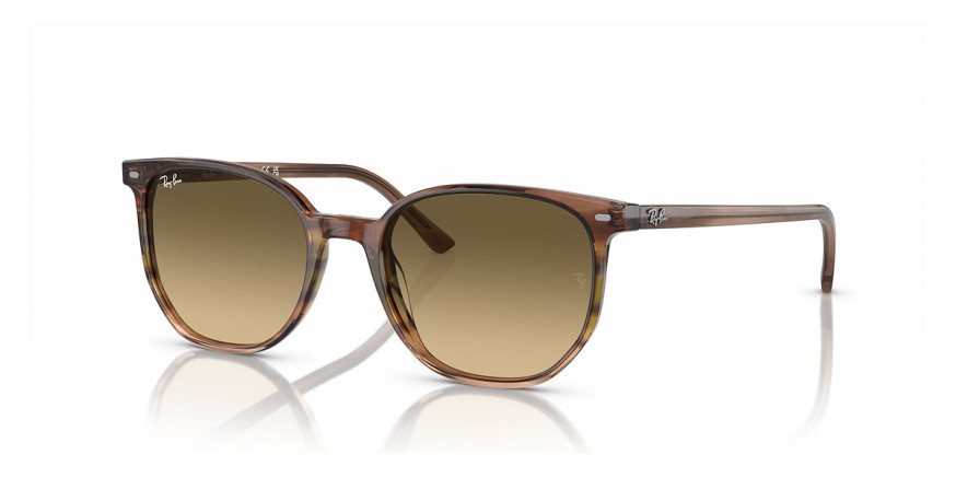 Ray-Ban™ Elliot RB2197F 13920A 54 - Striped Brown and Green