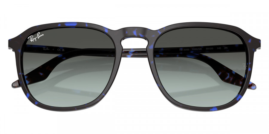 Color: Havana Blue Turtle (1430GK) - Ray-Ban RB22031430GK52