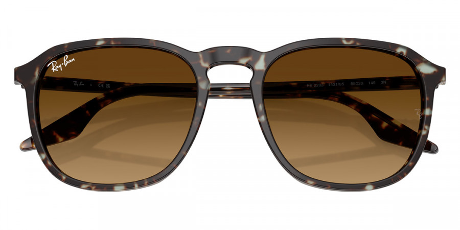 Color: Havana Yellow Turtle (143185) - Ray-Ban RB220314318552