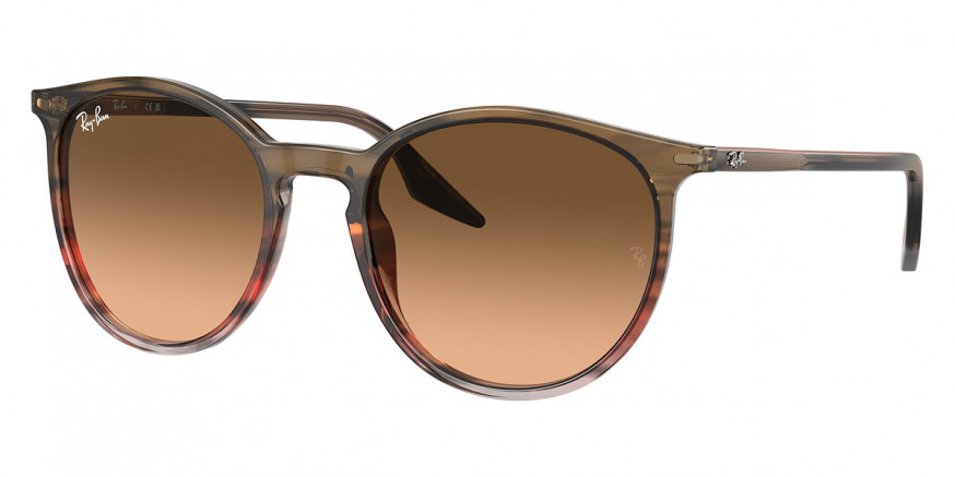Ray-Ban™ RB2204 13953B 54 - Striped Brown and Red