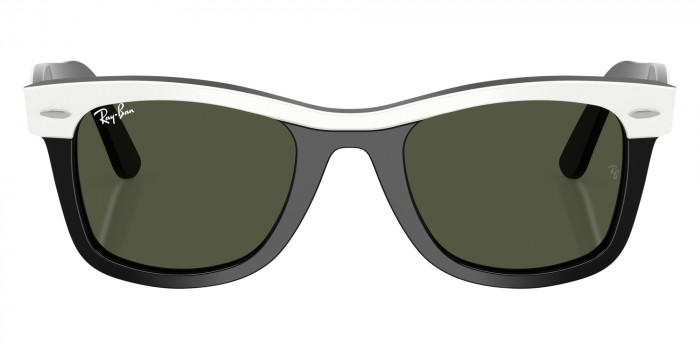 Ray-Ban™ RB2240 Wayfarer Street Neat 144431 50 - White on Black