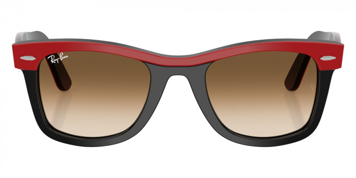 Ray-Ban™ RB2240 Wayfarer Street Neat 955/51 50 - Red on Black