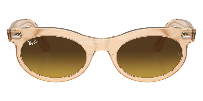 Ray-Ban™ Wayfarer Oval RB2242 138685 53 - Photo Waves Brown