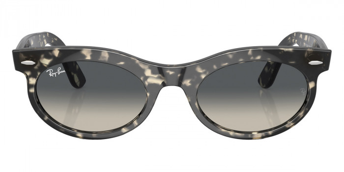 Ray-Ban™ Wayfarer Oval RB2242F 133371 53 - Gray Havana