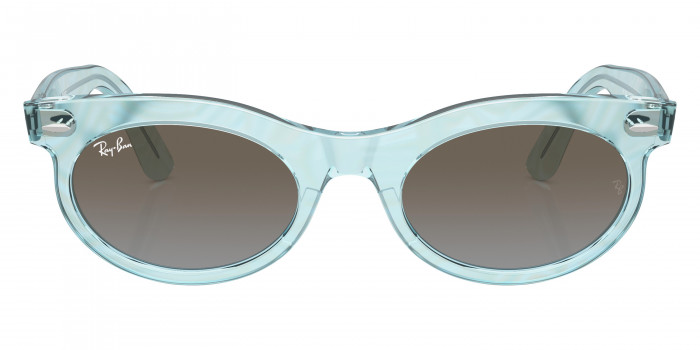 Ray-Ban™ Wayfarer Oval RB2242F 138596 53 - Photo Waves Azure