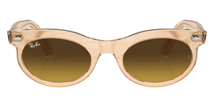 Ray-Ban™ Wayfarer Oval RB2242F 138685 53 - Photo Waves Brown