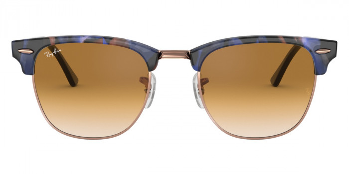 Ray-Ban™ Clubmaster RB3016 125651 49 - Spotted Brown/Blue