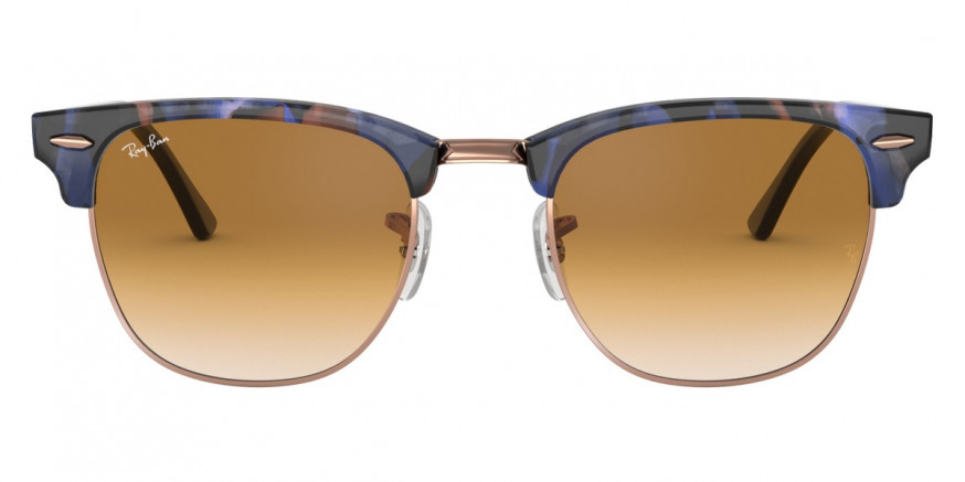 Ray-Ban™ Clubmaster RB3016 125651 49 - Spotted Brown/Blue
