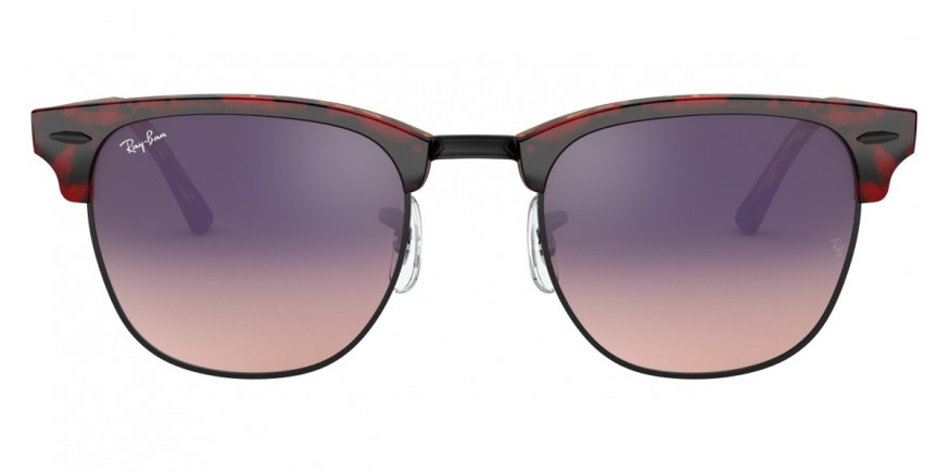 Ray-Ban™ Clubmaster RB3016 12753B 51 - Transparent Red On Havana