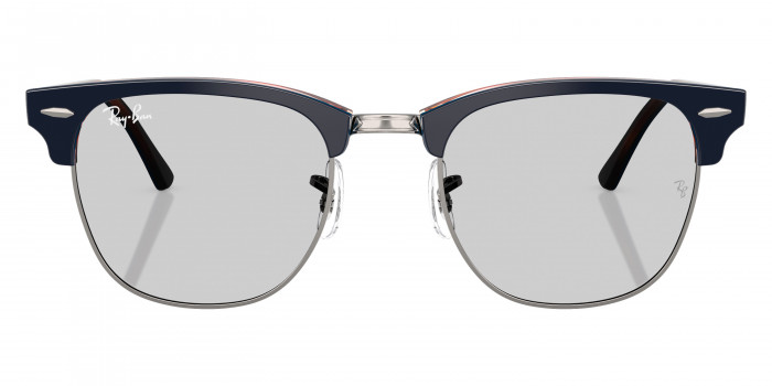 Ray-Ban™ Clubmaster RB3016 1278B1 49 - Gunmetal Blue/Blue on Red Havana