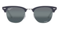Blue on Silver / Dark Blue Mirrored Polarized