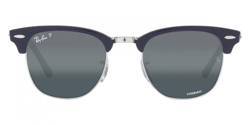 Ray-Ban™ Clubmaster RB3016 1366G6 49 - Blue on Silver