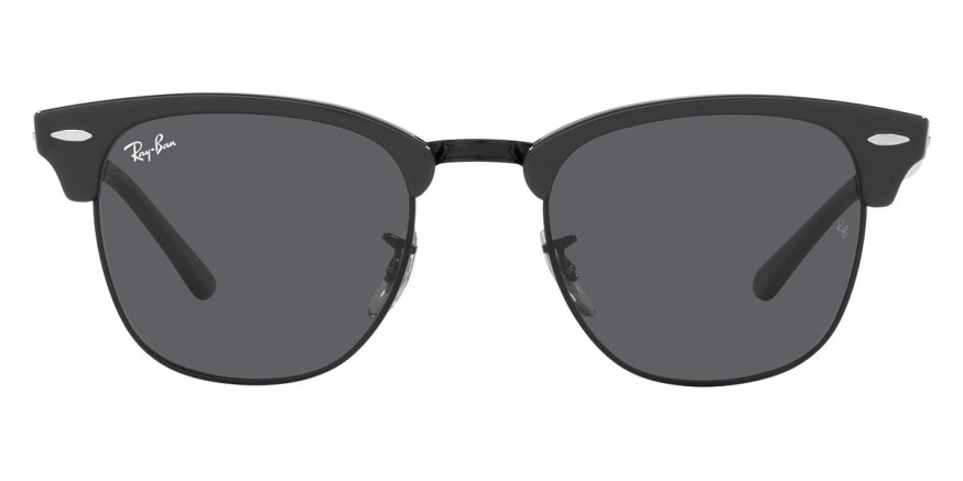 Ray-Ban™ Clubmaster RB3016 1367B1 51 Gray on Black Sunglasses