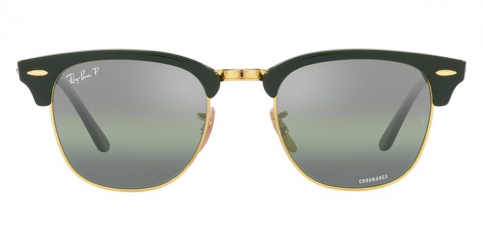 Ray-Ban™ Clubmaster RB3016 1368G4 49 - Green on Arista