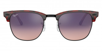 Color: Transparent Red On Havana (12753B) - Ray-Ban RB3016F12753B55